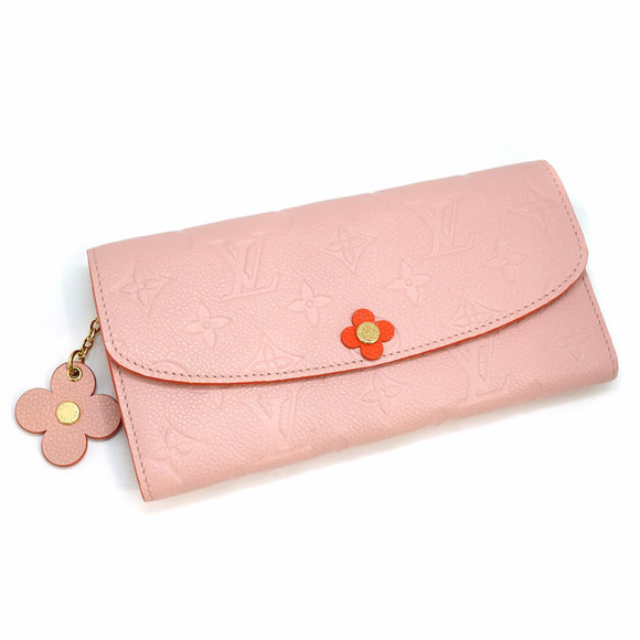 Louis Vuitton Empreinte Portefeuille Long Wallet Emilie Pink Rose - Picture 1 of 12